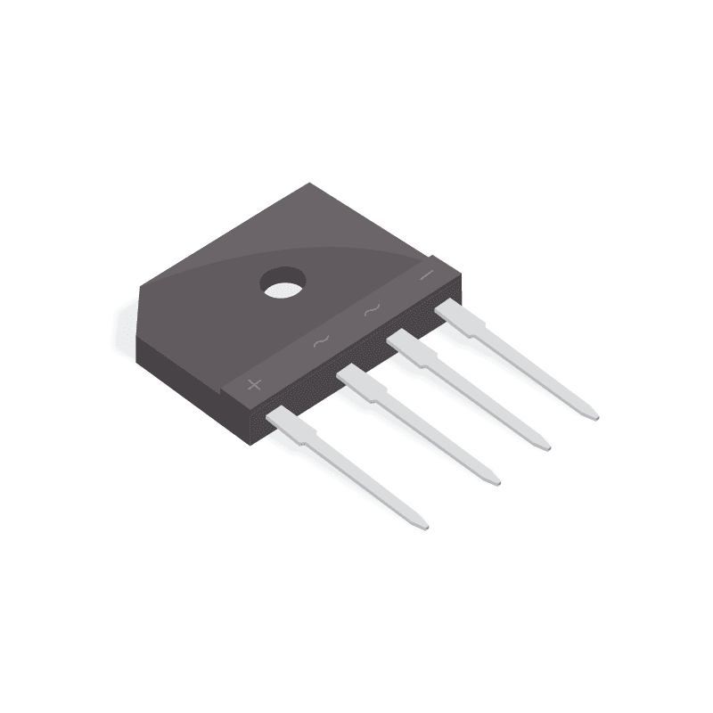 Rectifier Bridge Diode Single 1KV 25A 4-Pin Case GBJ Tube