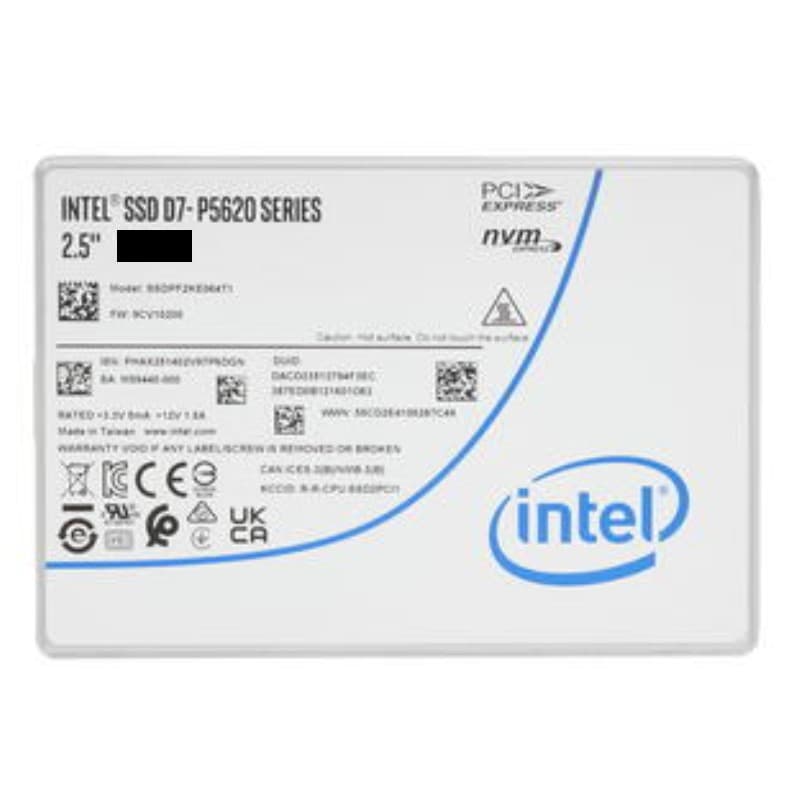 D7-P5620 Series 6.4TB U.2 15mm PCIe 4.0 x4 NVMe SSD