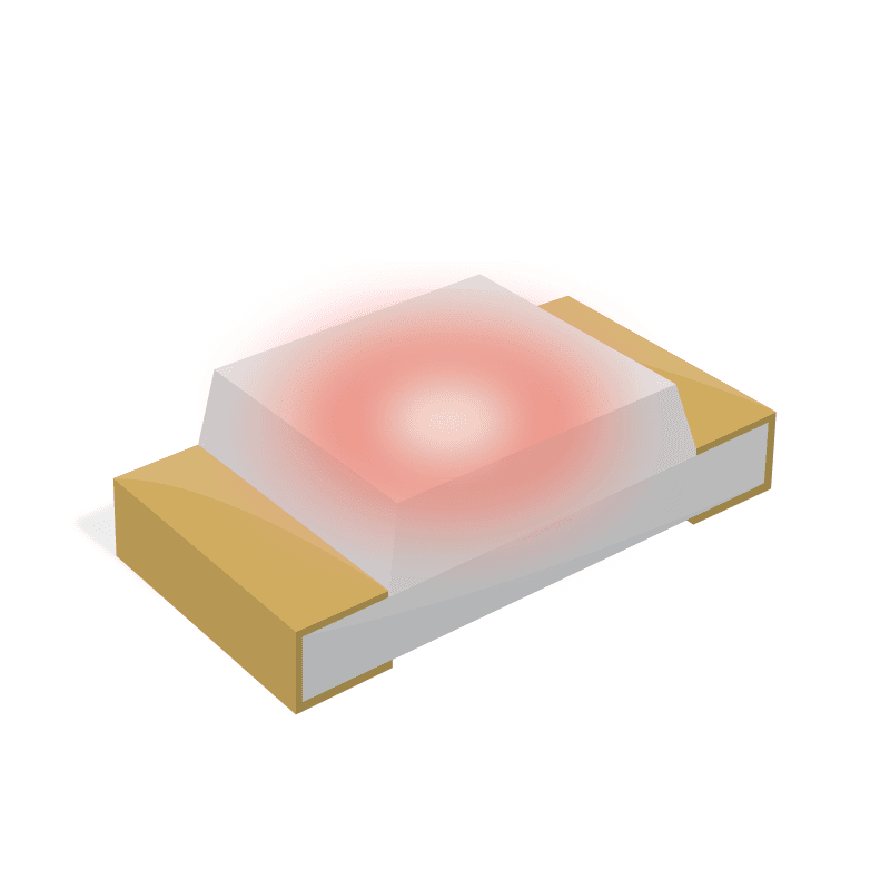 Red 2 x 1.25 x 1.1 mm 130° Water Clear 54 mcd 2 V LED Surface Mount
