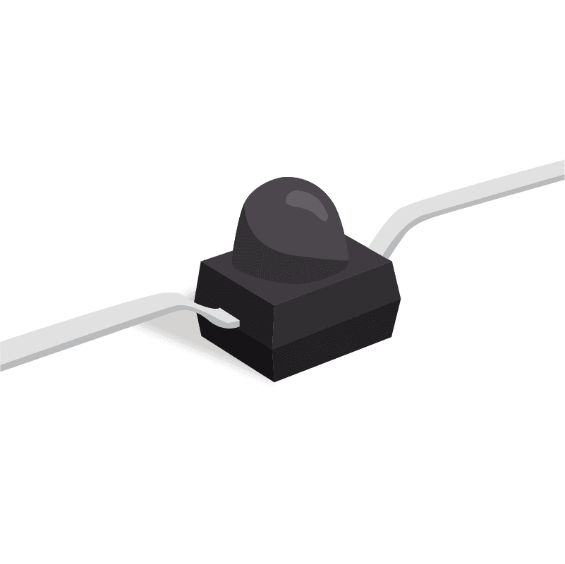 IR-LED Radiant intensity: 40 mW/sr Light colour: Infrared Peak wave length: 940 nm