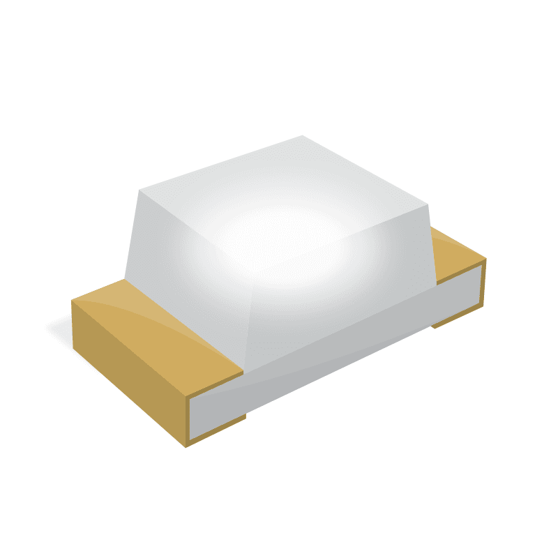 LED High-Power Uni-Color Super Bright Green 565nm 2.2V 2-Pin Chip LED T/R