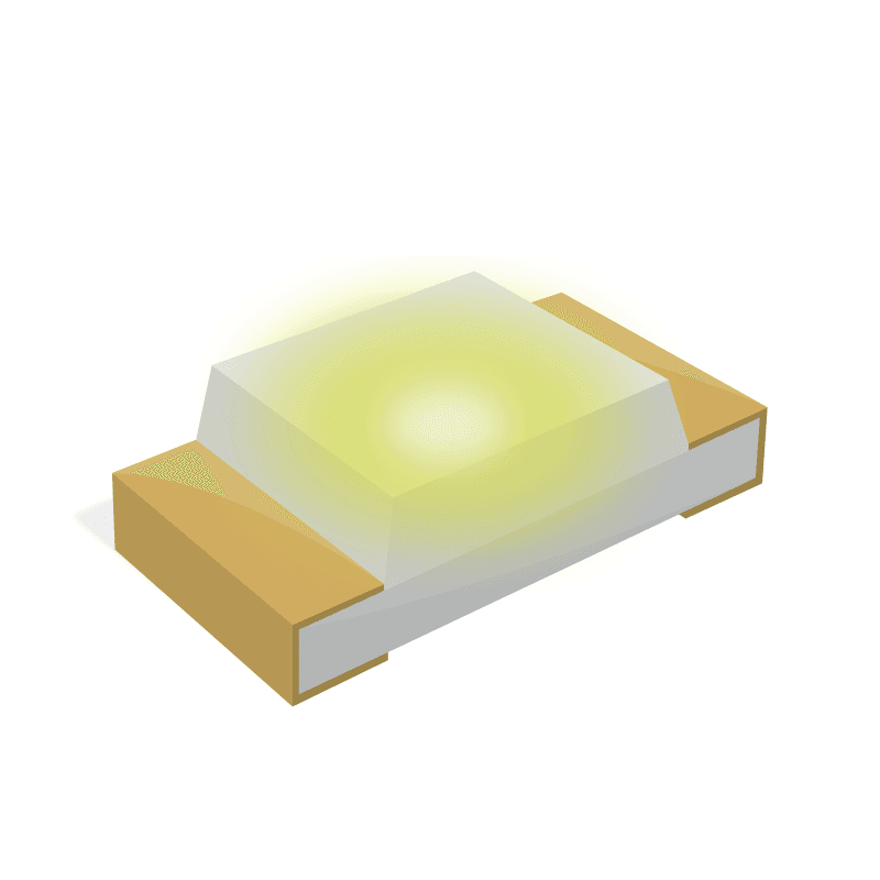 Green/Yellow 1.6 x 0.8 x0.5 mm 130° 50/150 mcd 2.1/2 V Clear Bi-Color SMT LED