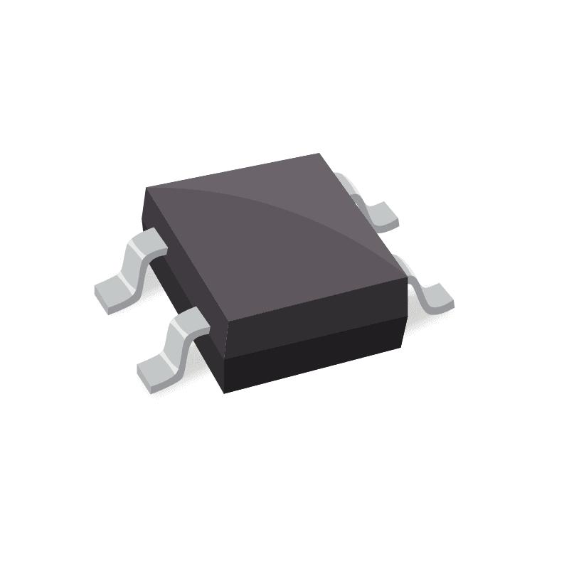 Transistor Output Optocoupler, 1-Element, 3750V Isolation