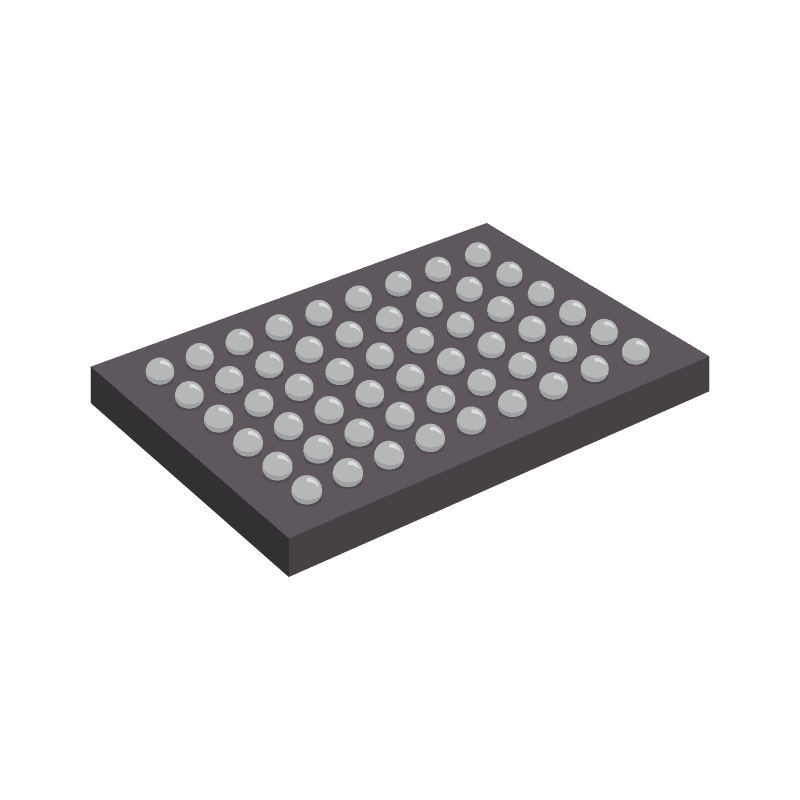 DRAM Chip SDRAM 128M-Bit 8M x 16 3.3V 54-Pin TFBGA