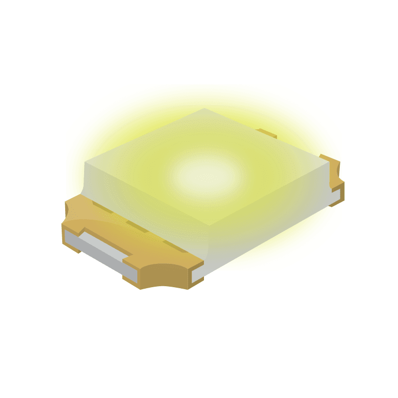 SML-P11 Series Yellow Green 0402 Clear 2.1 mcd 1.9 V Surface Mount PICOLED LED