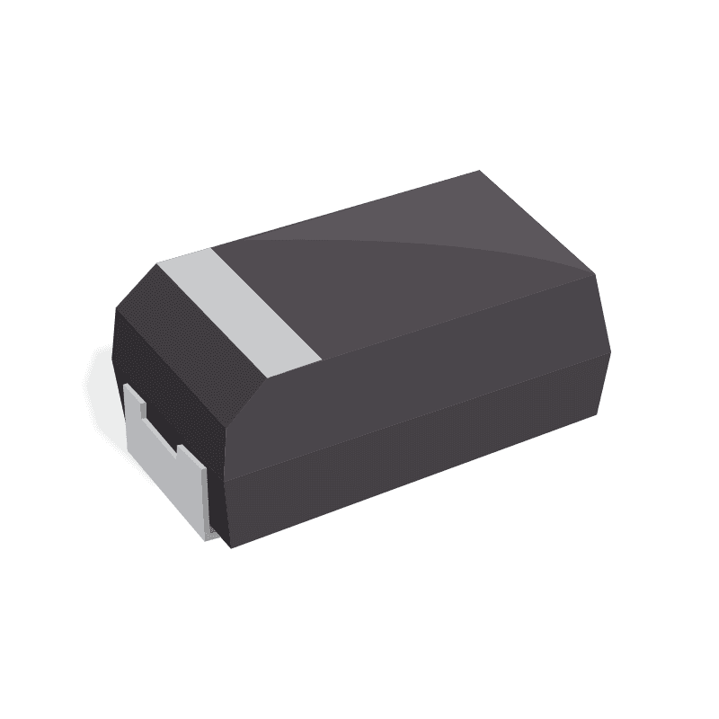 470uF SMD Solid Polymer Tantalum Capacitor; 6.3 V +/-20%; POSCAP Series