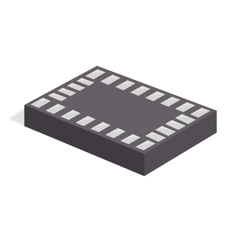 Accelerometer and Gyroscope and Magnetometer Digital-I2C/Digital-SPI-OUT 24-Pin LGA T/R