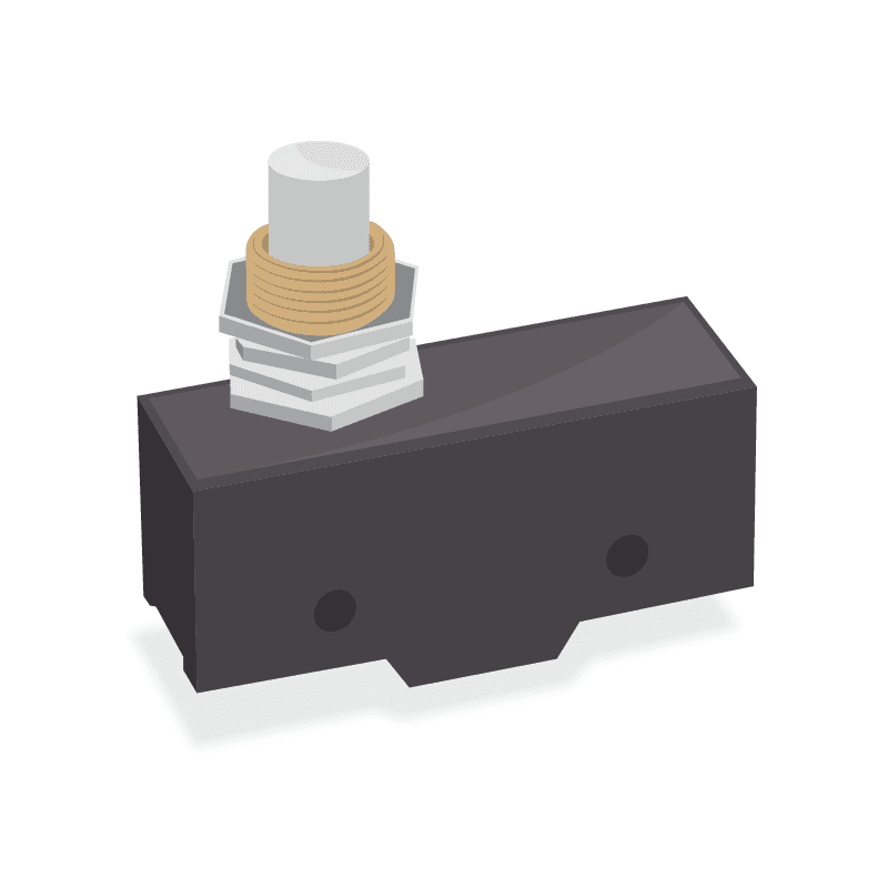Snap Acting/limit Switch SPDT Momentary 2A 30VDC 0.75MM Through Hole-straight