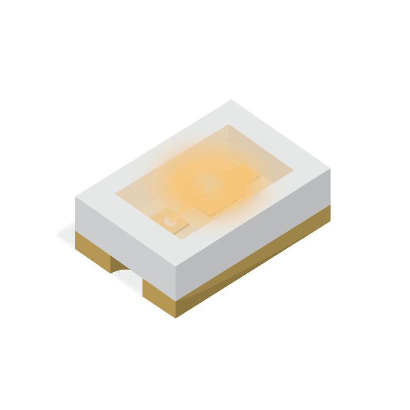 LED Chip Cool White 5000K 150mA 2-Pin SMD T/R