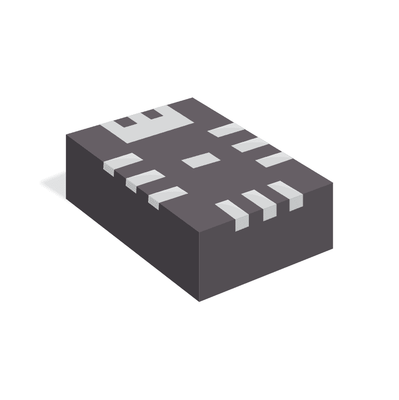Step-down switch regulator IC positive adjustable 0.6V 1 output 6A QFN12_2X3MM