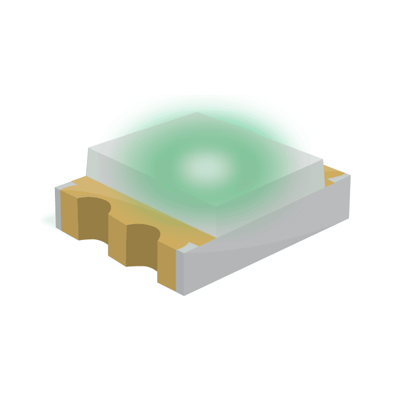 LED Tri-Color Blue/Green/Red 460nm/515nm/630nm 4-Pin SMD T/R