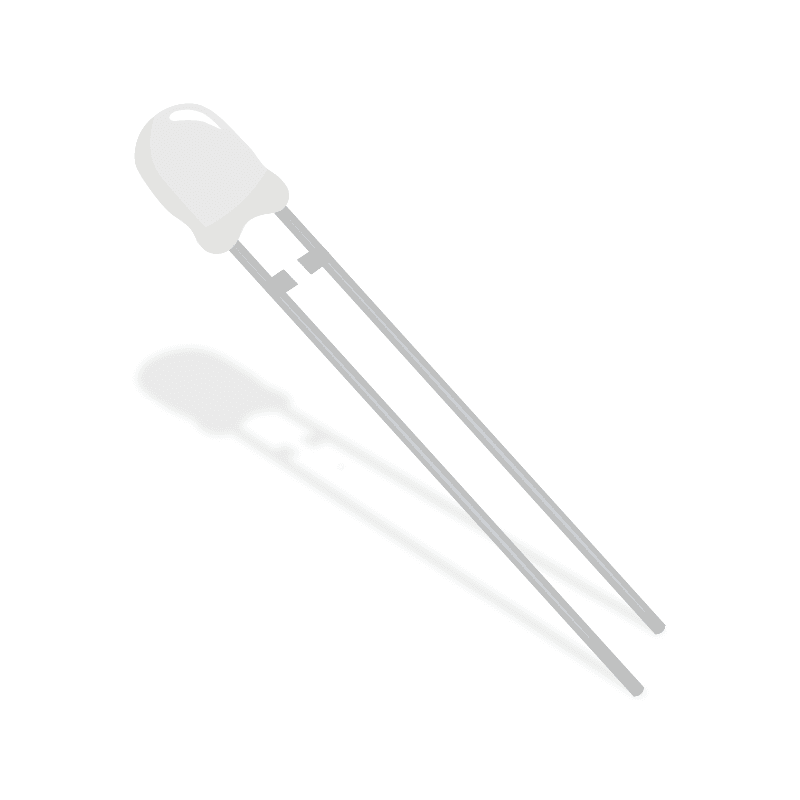 Ambient Light Sensor Phototransistor Chip Silicon 570nm 2-Pin T-1