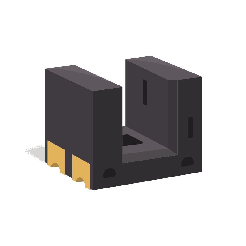 Photointerrupter Transmissive 2mm Phototransistor 4-Pin SubMiniature SMT