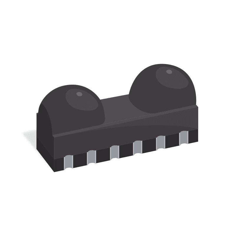 115.2 kbps 2.4 - 5.5 V 130 us 1 m Link Side View SMT Serial Infrared Transceiver