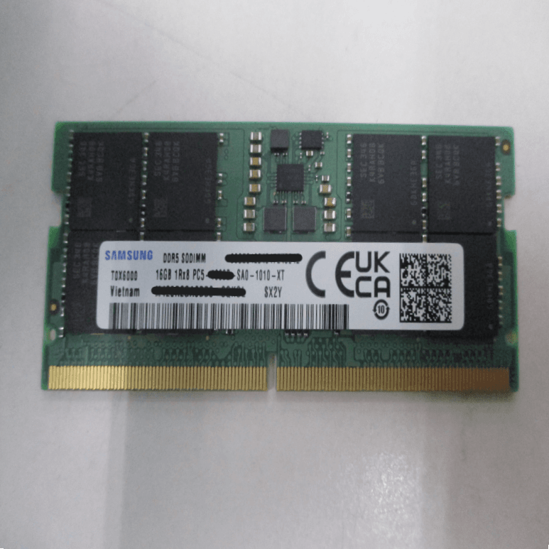 16GB DDR5 5600 SODIMM 1Rx8 1.1V