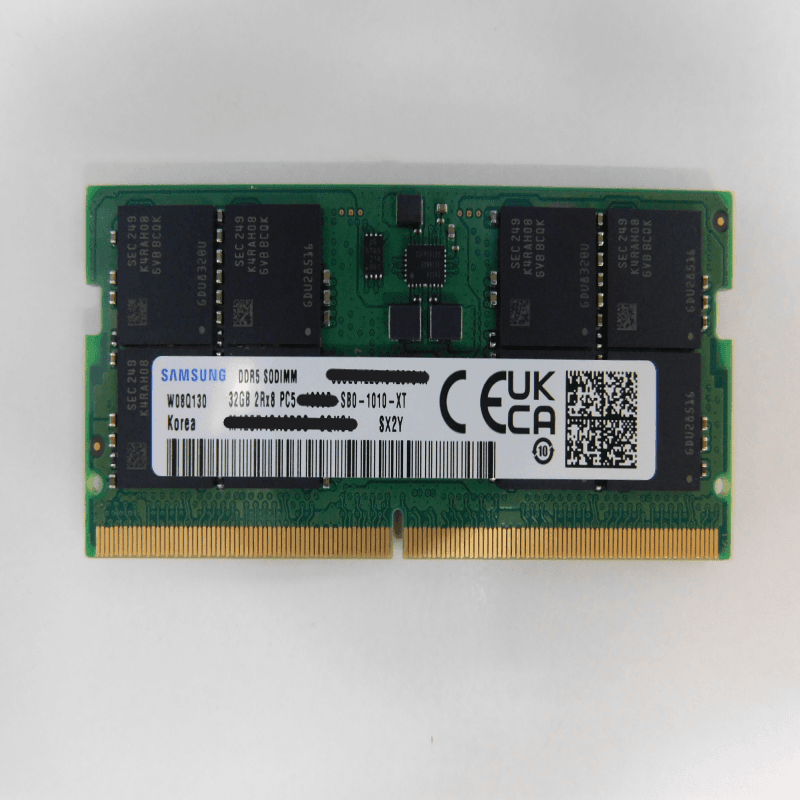 32GB DDR5 5600 SODIMM 2Rx8 1.1V
