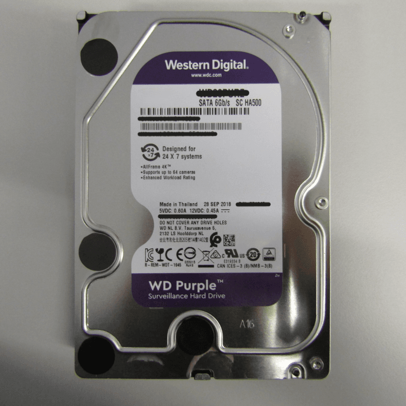 2TB Purple 3.5" 5400 RPM SATA III Hard Disk Drive