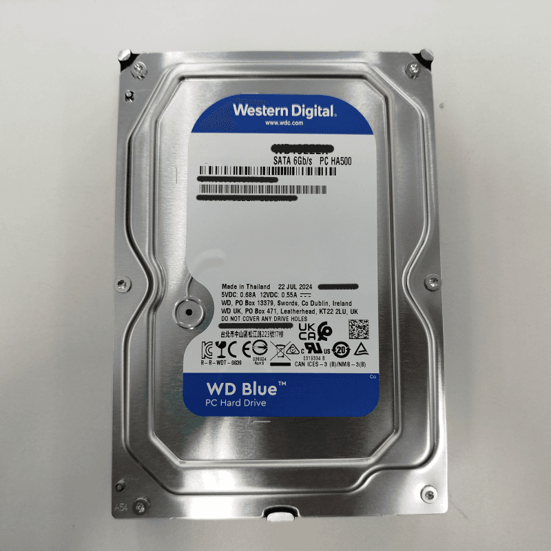 1TB Blue PC Desktop 3.5" 7200 RPM SATA III Hard Disk Drive