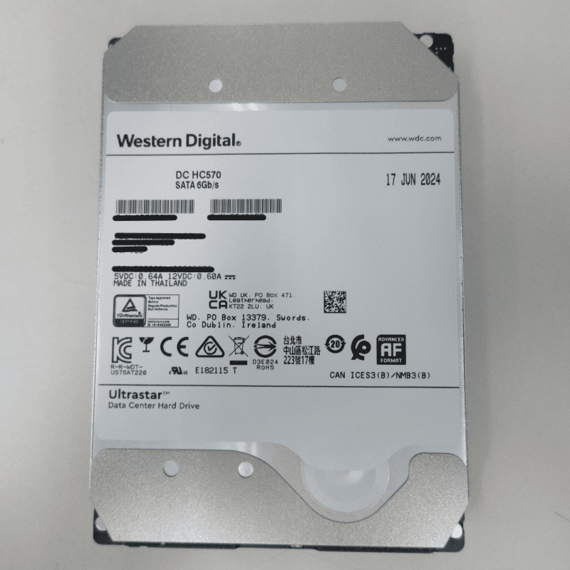 22TB Ultrastar DC HC570 3.5" 7200RPM SATA III SE Hard Disk Drive