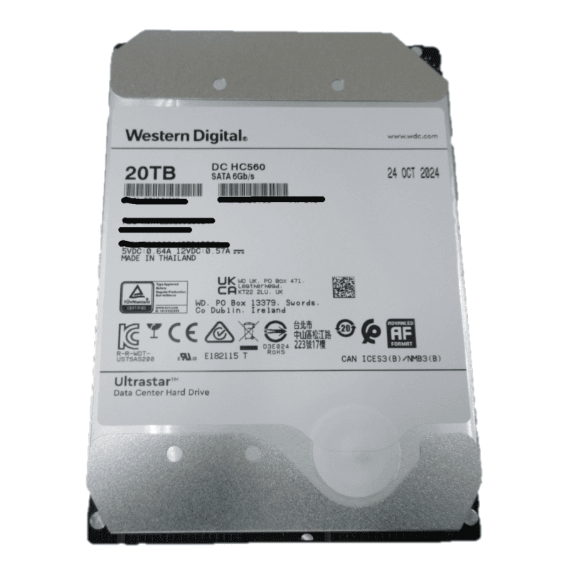 20TB Ultrastar DC HC560 HDD