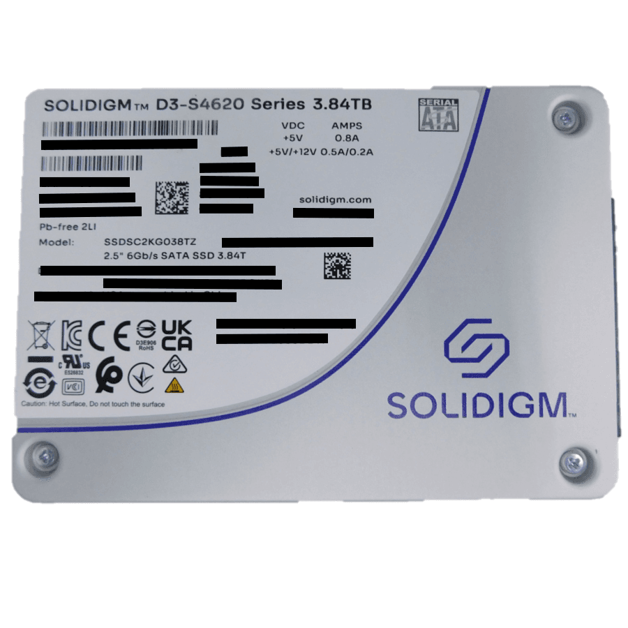 D3-S4620 Series 3.84TB 2.5" SATA III SSD