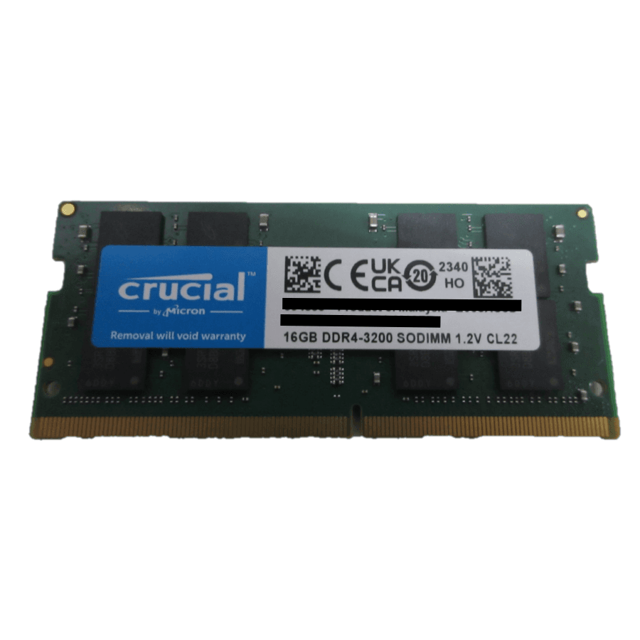 16GB DDR4 3200 SODIMM 2Rx8 1.2V