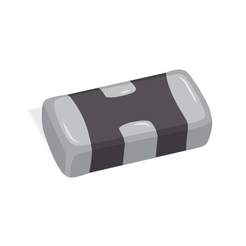 YFF-SC Series 0402 1000 pF 25 V 3 Terminal Signal Line Feed Through Filter