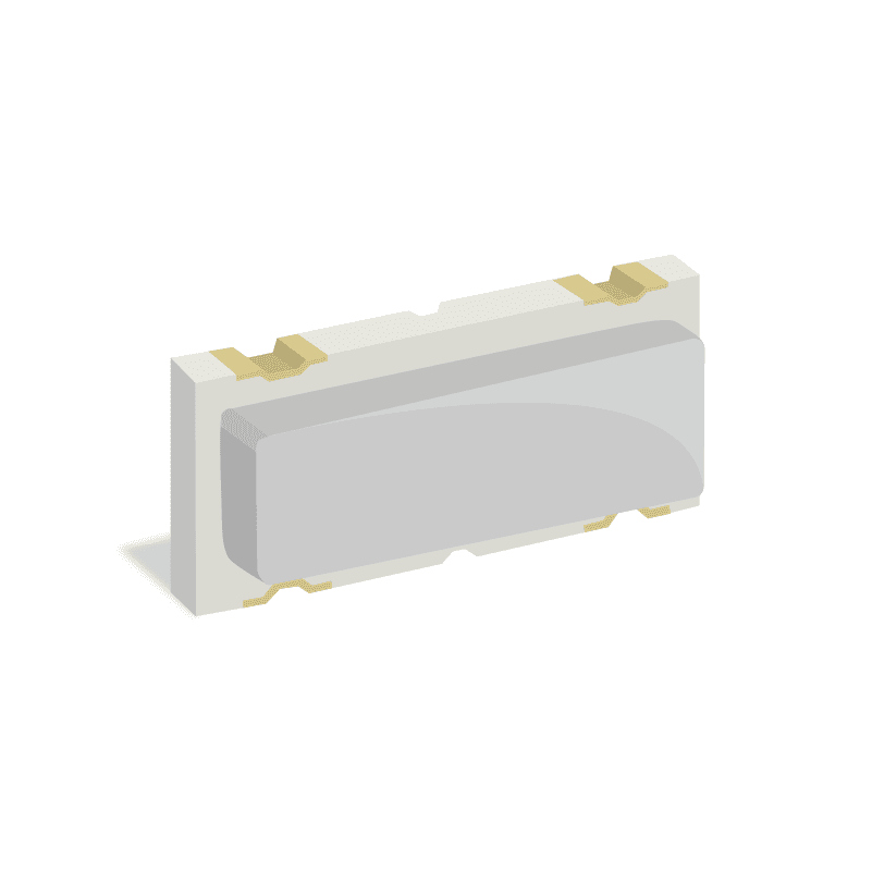 Ceramic Filter 10.7MHz 2-Pin Surface Mount Emboss T/R