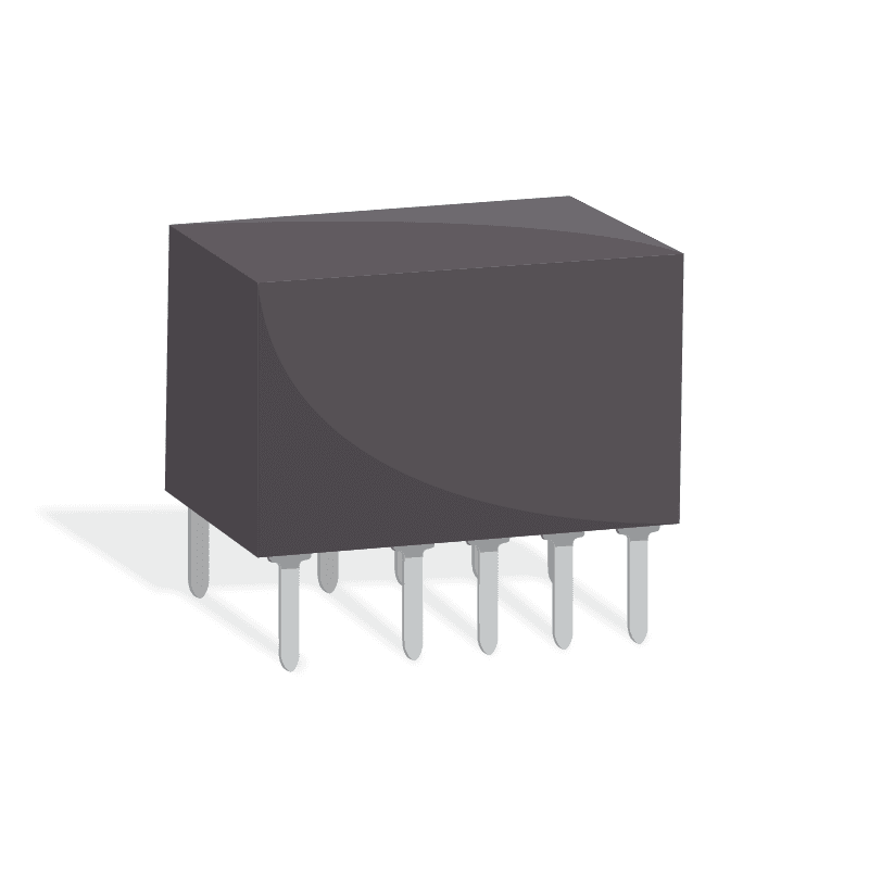 Signal Relay 4.5VDC 2A DPDT( (15mm 7.4mm 8.2mm)) THT Automotive