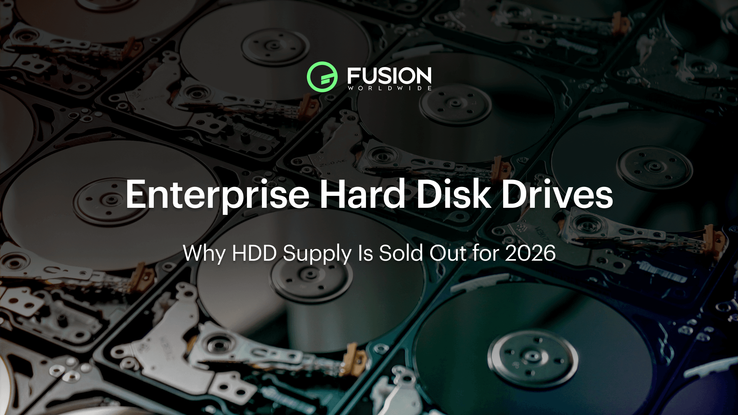 Enterprise HDD Market in 2026: Supply Outlook and Lead Time Tracker