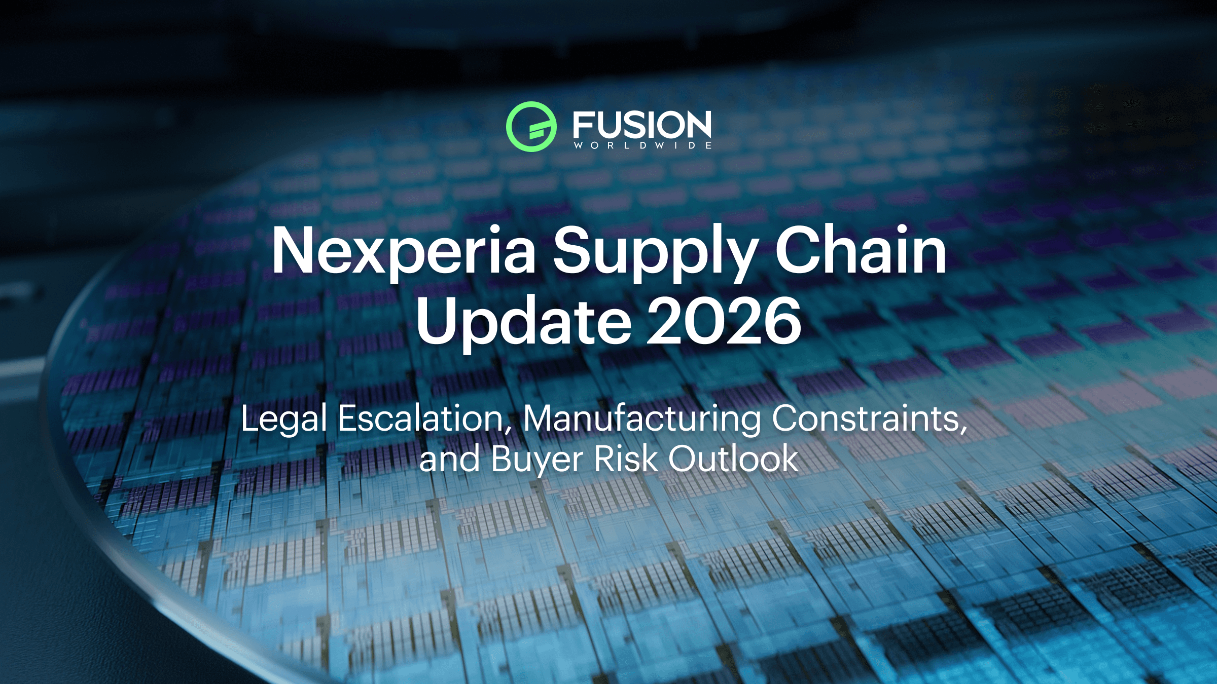 Nexperia Supply Chain Update 2026