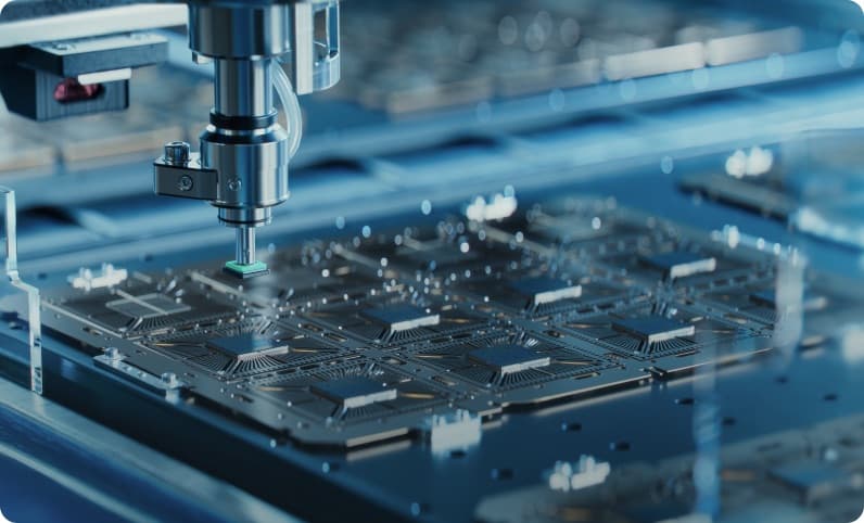 Semiconductor components on an automated inspection line