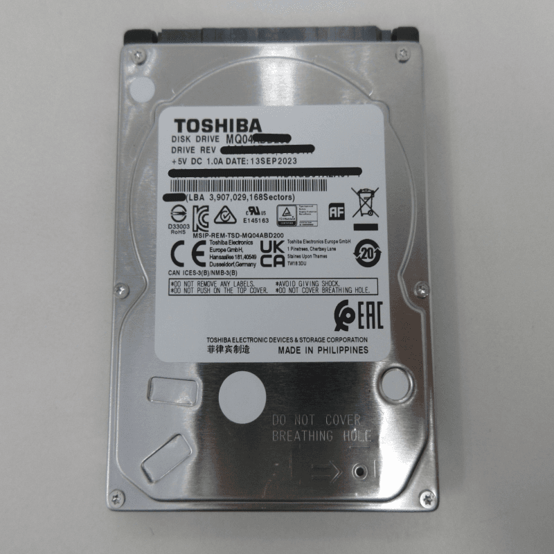 1TB MQ04 2.5" 5400 RPM SATA III Hard Disk Drive