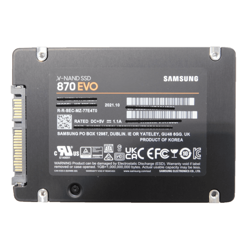 870 EVO Series 1TB 2.5" SATA III SSD EU Model