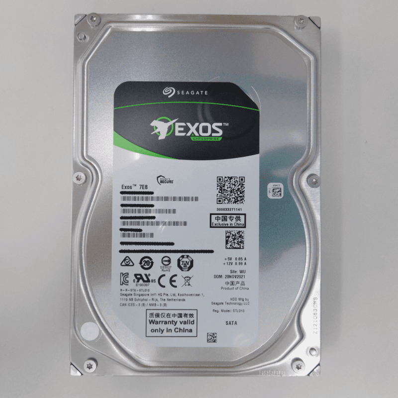 8TB Exos 7E8 3.5" 7200RPM SATA III Hard Disk Drive