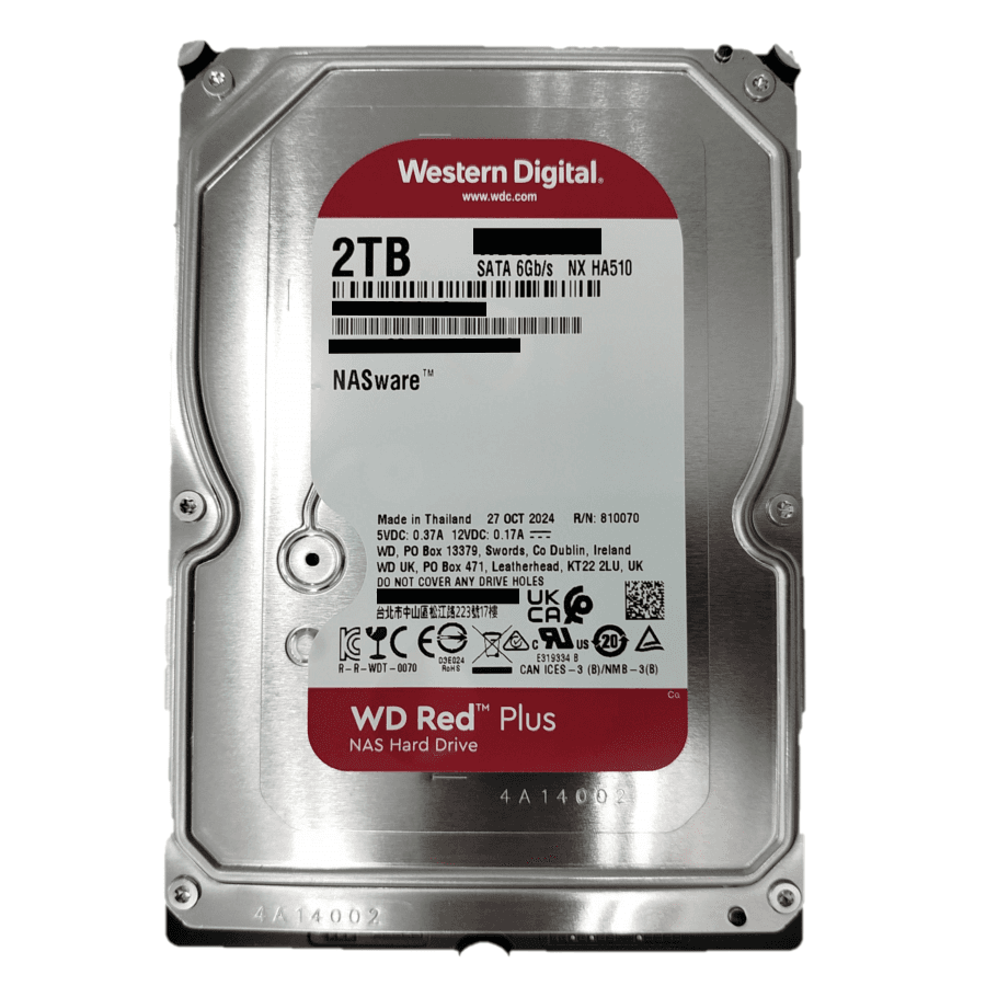 2TB Red Plus 3.5" 5400 RPM SATA III Hard Disk Drive
